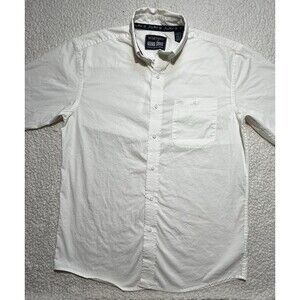As-Is Wrangler George Strait Mens M White Long Sleeve Button Down Western Shirt